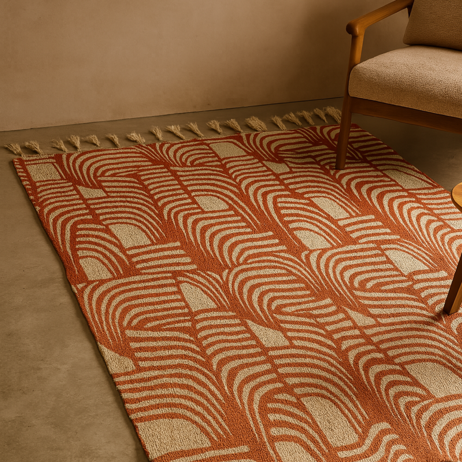 woolxcotton handmade rug totem nairobi